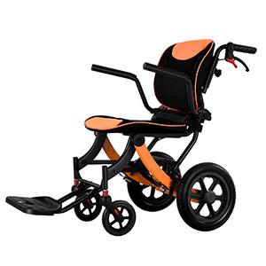 Airline Travel Manual ergonomic Wheelchair Lightweight Travelling Folding transport wheelchair for Elderly