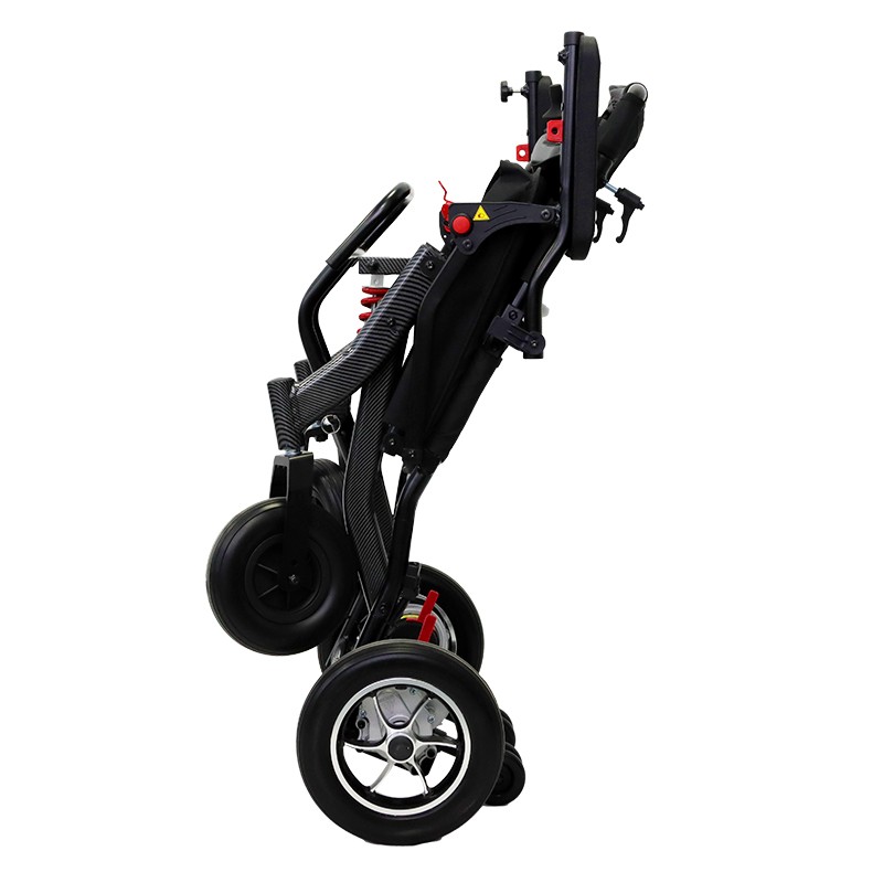 HE704  Electric Wheelchair Compact Folding Portable Foldable Lightweight Electric Wheelchair with Lithium Battery