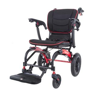 Ergonomic Travel Manual Wheelchair Lightweight Travelling Folding transport wheelchair Aluminum alloy 