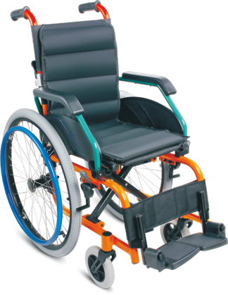 HE980LA-35 Pediatric Aluminum Wheelchair Folding Transport Wheelchair