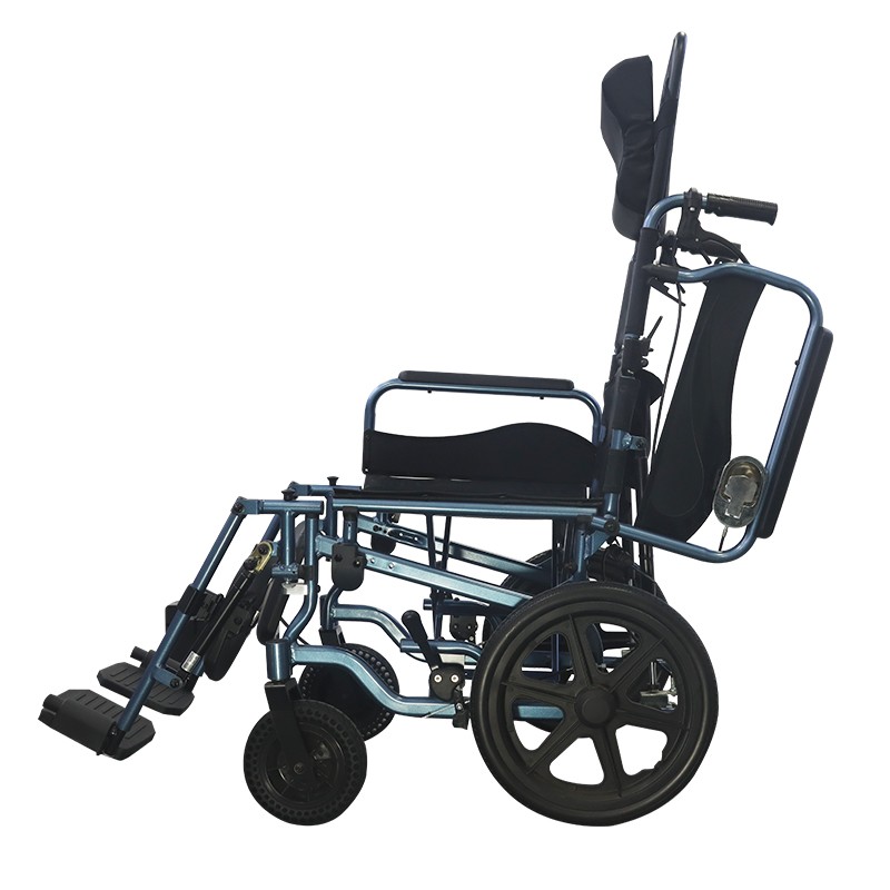 High backrest angle adjustment Portable Folding manual Wheelchair reclining backrest Disable outdoor wheelchair