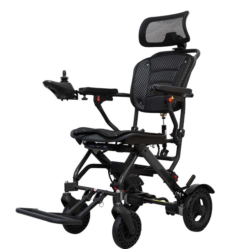 HE701-3 Light weight reclining Electric Wheelchair Lithium Battery portable folding Electric Wheelchair for Disabled