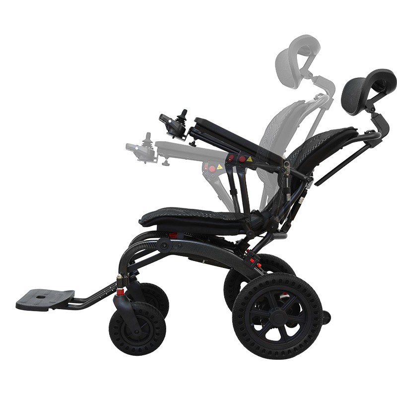 Reclining Light weight electric wheelchair portable folding power adult disabled elderly wheelchair