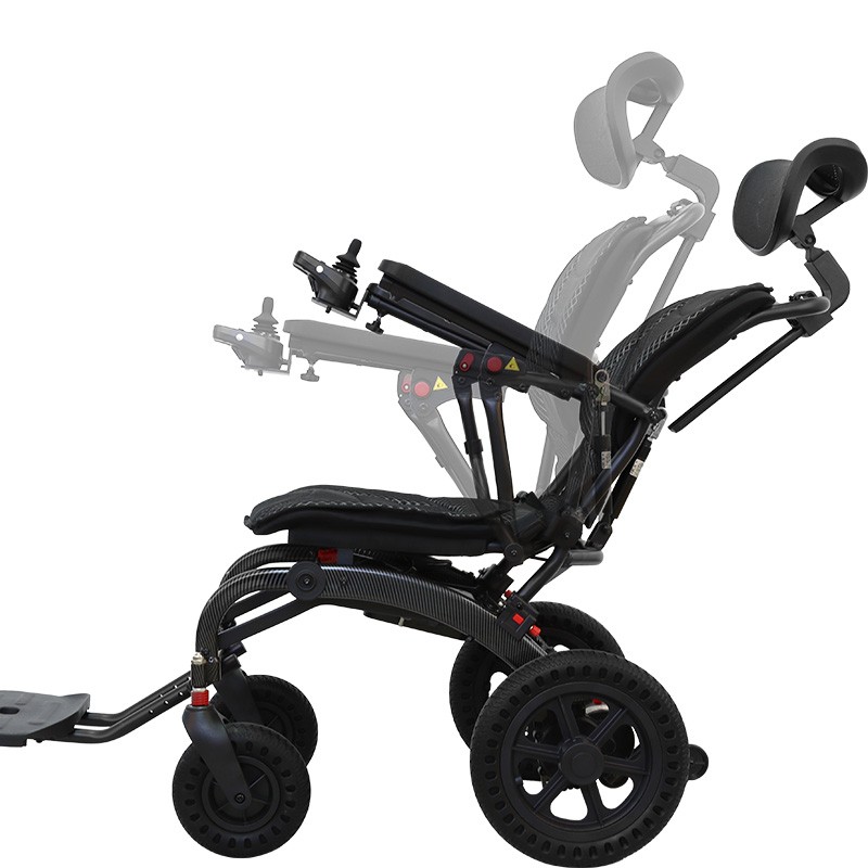 HE802-2 Reclining Light weight manual wheelchair portable folding hand push adult disabled elderly home user out wheelchair