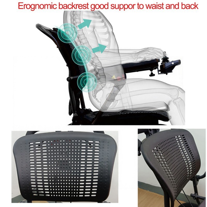 HE802-2 Reclining Light weight manual wheelchair portable folding hand push adult disabled elderly home user out wheelchair