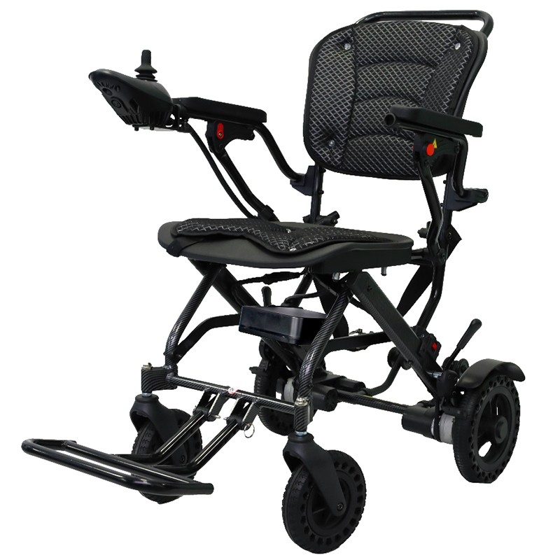 light weight ergonomic electric wheelchair foldable wheelchair outdoor Portable Aluminium Electric Wheelchair