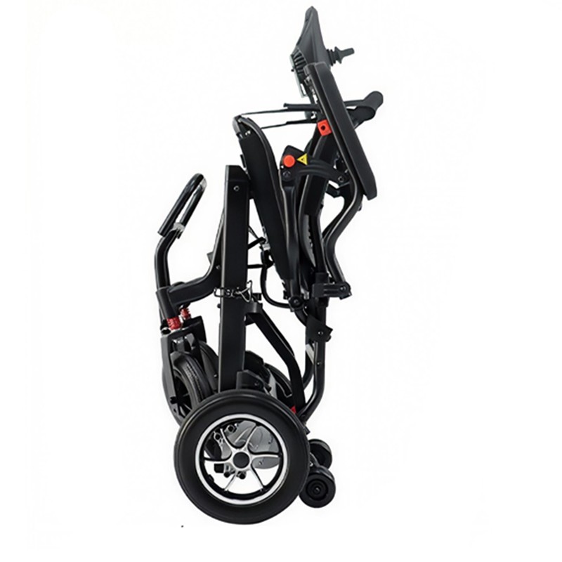 foldable electric wheelchair aluminum lightweight power wheel chair outdoor airline wheelchair