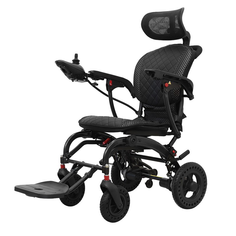 foldable electric wheelchair aluminum light weight power wheel chair outdoor airline wheelchair