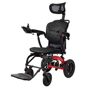aluminum light weight foldable electric wheelchair power wheel chair outdoor airline wheelchair